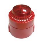 Sirena de incendio para interior/exterior con baliza visual, 32 sonidos seleccionables, hasta 114 dB