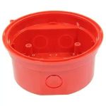 Zócalo de color rojo para entrada de tubo visto con base incorporada para las gama de dispositivo óptico acústicos Analó