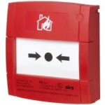 Pulsador de alarma rearmable de color rojo para sistemas convencionales